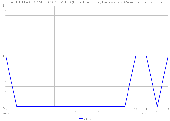 CASTLE PEAK CONSULTANCY LIMITED (United Kingdom) Page visits 2024 