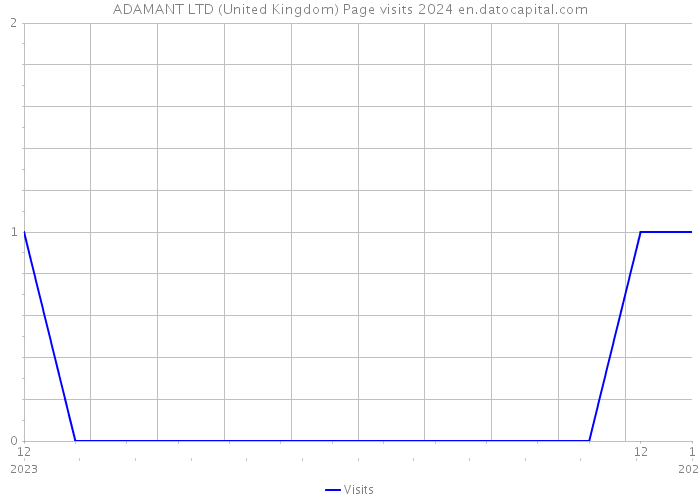 ADAMANT LTD (United Kingdom) Page visits 2024 