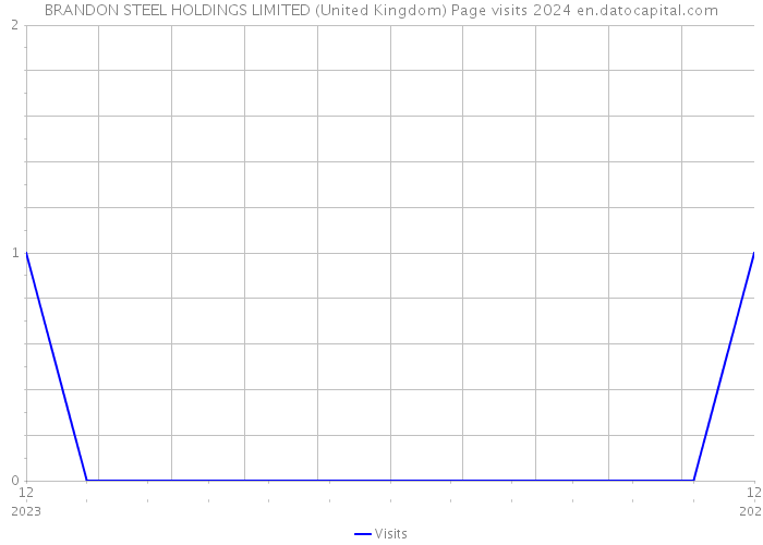 BRANDON STEEL HOLDINGS LIMITED (United Kingdom) Page visits 2024 