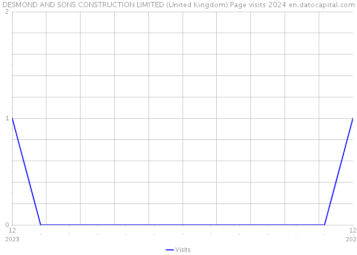 DESMOND AND SONS CONSTRUCTION LIMITED (United Kingdom) Page visits 2024 