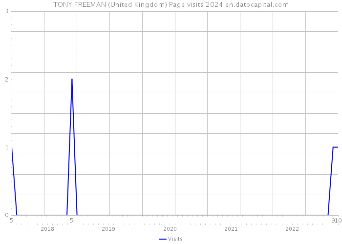 TONY FREEMAN (United Kingdom) Page visits 2024 