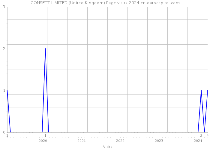 CONSETT LIMITED (United Kingdom) Page visits 2024 