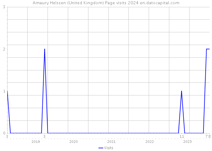 Amaury Helssen (United Kingdom) Page visits 2024 