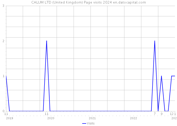 CALUM LTD (United Kingdom) Page visits 2024 