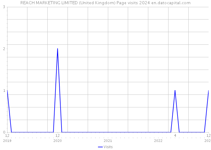 REACH MARKETING LIMITED (United Kingdom) Page visits 2024 