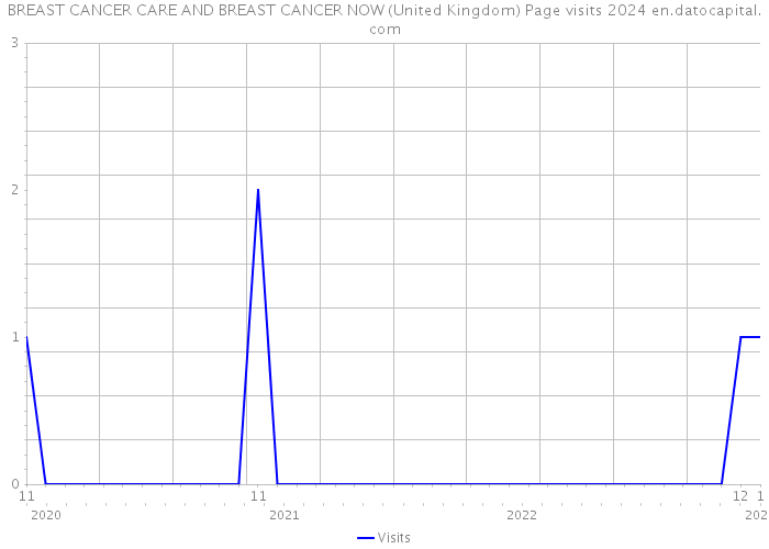 BREAST CANCER CARE AND BREAST CANCER NOW (United Kingdom) Page visits 2024 