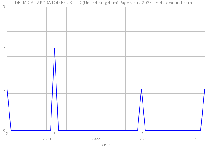 DERMICA LABORATOIRES UK LTD (United Kingdom) Page visits 2024 