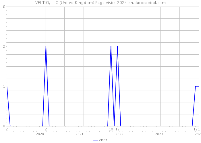 VELTIO, LLC (United Kingdom) Page visits 2024 