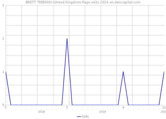 BRETT TREMAIN (United Kingdom) Page visits 2024 