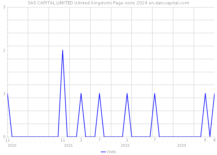 SAS CAPITAL LIMITED (United Kingdom) Page visits 2024 