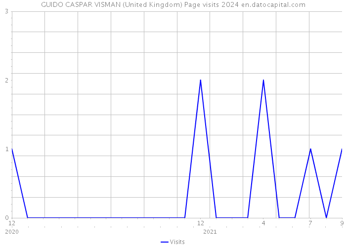 GUIDO CASPAR VISMAN (United Kingdom) Page visits 2024 