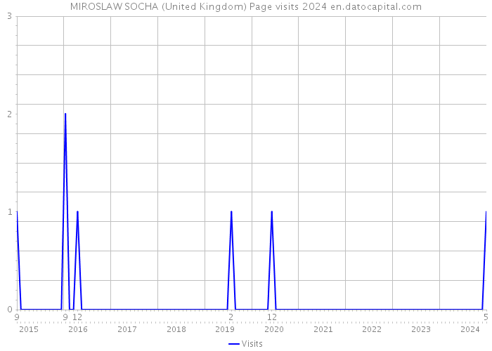 MIROSLAW SOCHA (United Kingdom) Page visits 2024 
