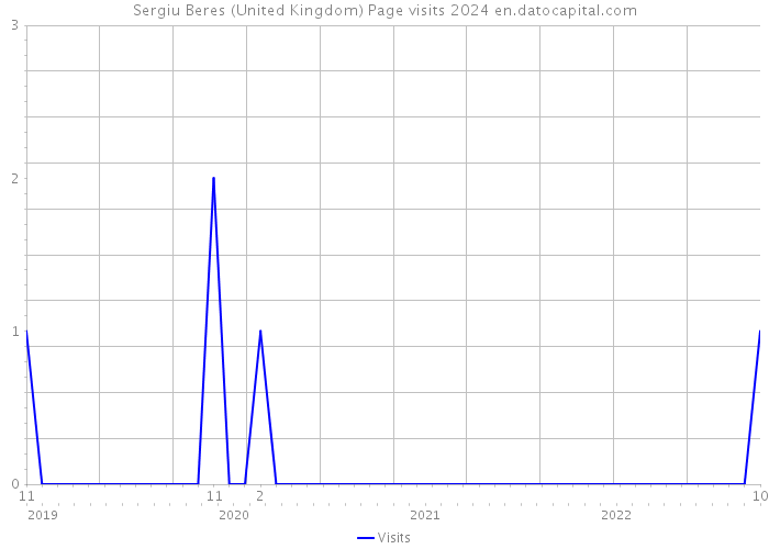 Sergiu Beres (United Kingdom) Page visits 2024 