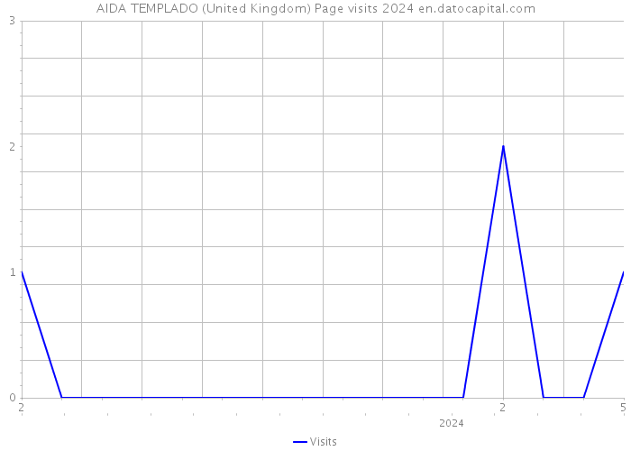 AIDA TEMPLADO (United Kingdom) Page visits 2024 