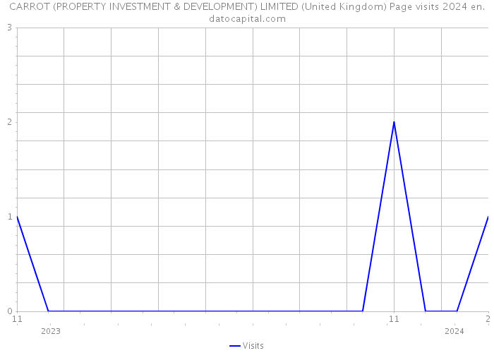 CARROT (PROPERTY INVESTMENT & DEVELOPMENT) LIMITED (United Kingdom) Page visits 2024 