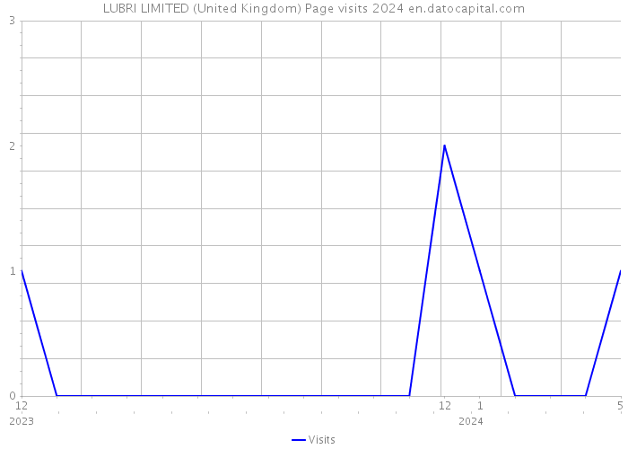 LUBRI LIMITED (United Kingdom) Page visits 2024 
