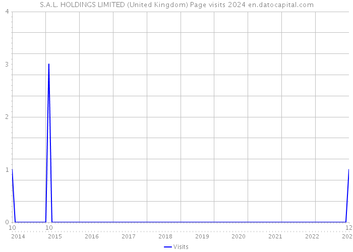 S.A.L. HOLDINGS LIMITED (United Kingdom) Page visits 2024 