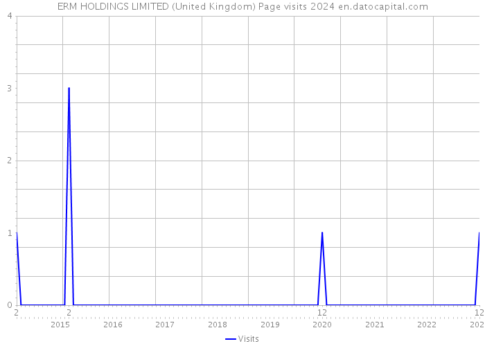 ERM HOLDINGS LIMITED (United Kingdom) Page visits 2024 