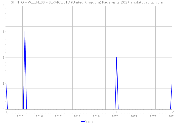 SHINTO - WELLNESS - SERVICE LTD (United Kingdom) Page visits 2024 