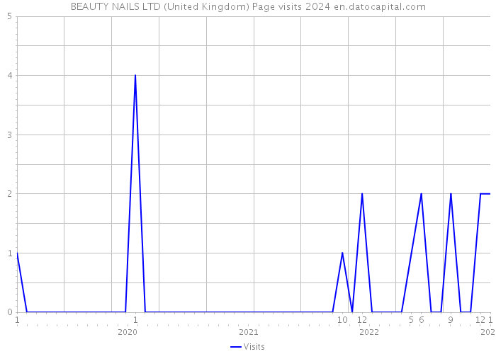 BEAUTY NAILS LTD (United Kingdom) Page visits 2024 