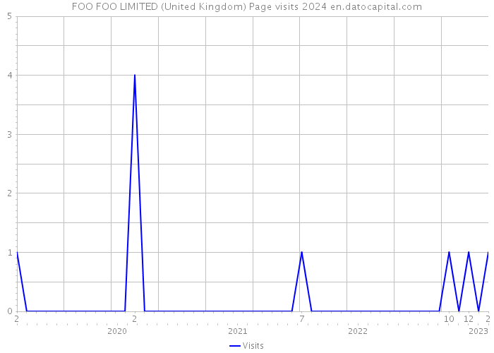 FOO FOO LIMITED (United Kingdom) Page visits 2024 