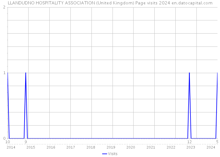 LLANDUDNO HOSPITALITY ASSOCIATION (United Kingdom) Page visits 2024 