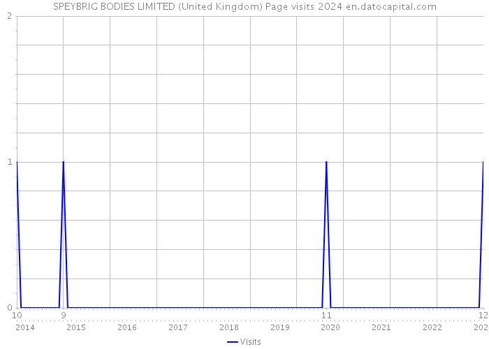 SPEYBRIG BODIES LIMITED (United Kingdom) Page visits 2024 