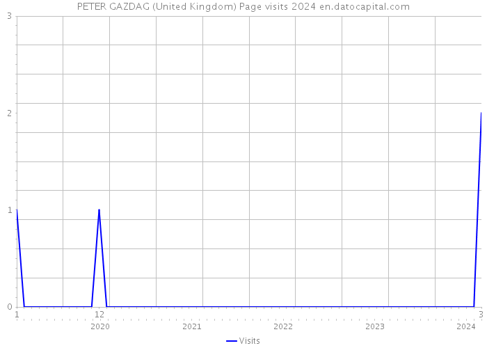 PETER GAZDAG (United Kingdom) Page visits 2024 