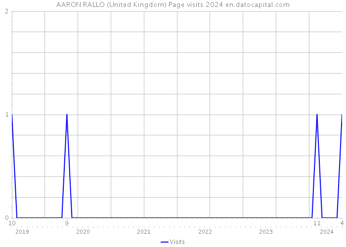 AARON RALLO (United Kingdom) Page visits 2024 