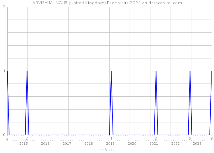 ARVISH MUNGUR (United Kingdom) Page visits 2024 