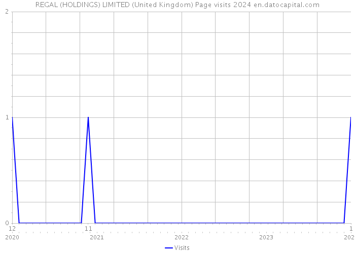REGAL (HOLDINGS) LIMITED (United Kingdom) Page visits 2024 
