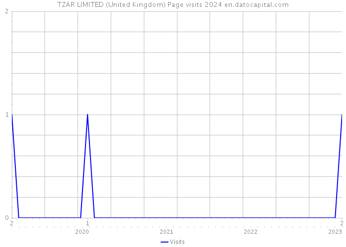 TZAR LIMITED (United Kingdom) Page visits 2024 