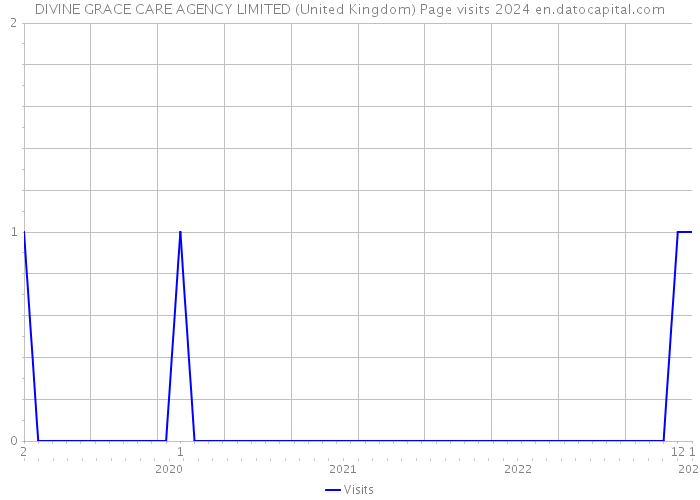DIVINE GRACE CARE AGENCY LIMITED (United Kingdom) Page visits 2024 