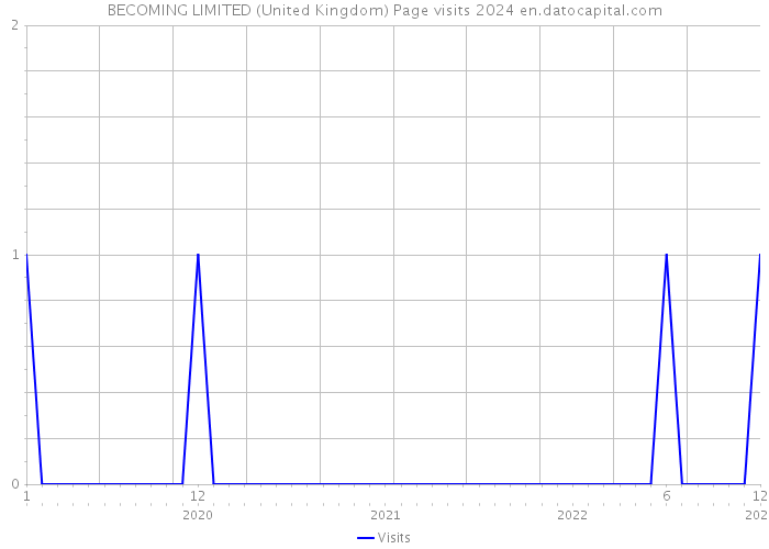 BECOMING LIMITED (United Kingdom) Page visits 2024 