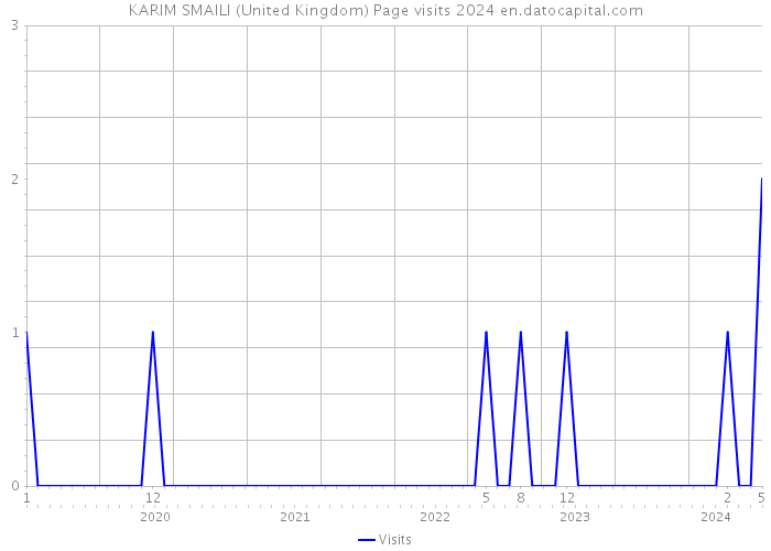 KARIM SMAILI (United Kingdom) Page visits 2024 