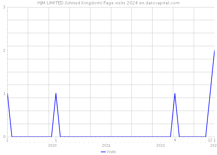 HJM LIMITED (United Kingdom) Page visits 2024 