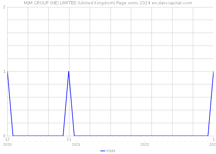 MJM GROUP (NE) LIMITED (United Kingdom) Page visits 2024 