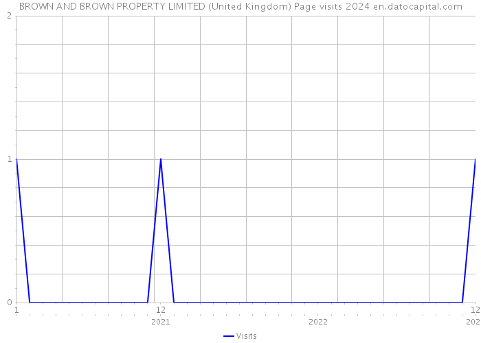 BROWN AND BROWN PROPERTY LIMITED (United Kingdom) Page visits 2024 