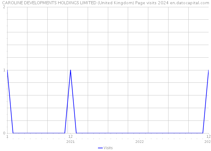 CAROLINE DEVELOPMENTS HOLDINGS LIMITED (United Kingdom) Page visits 2024 