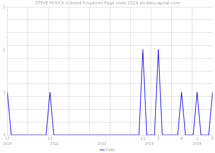 STEVE HOUCK (United Kingdom) Page visits 2024 