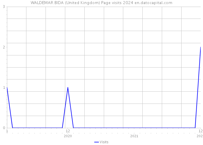 WALDEMAR BIDA (United Kingdom) Page visits 2024 