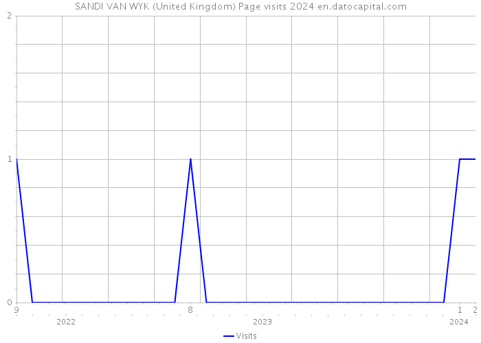 SANDI VAN WYK (United Kingdom) Page visits 2024 