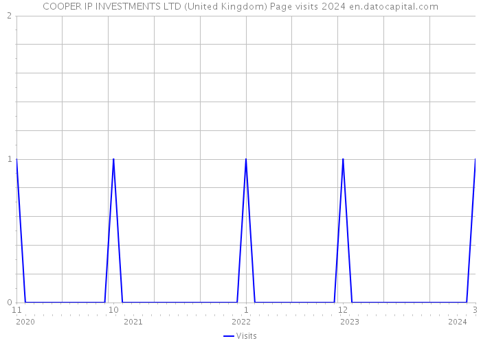 COOPER IP INVESTMENTS LTD (United Kingdom) Page visits 2024 
