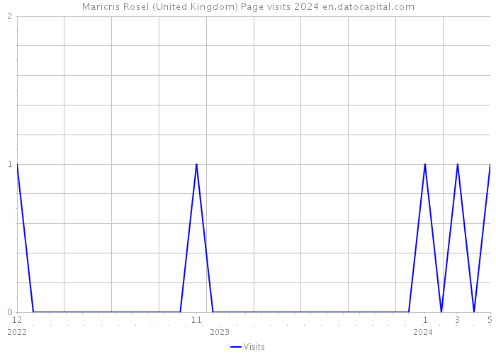 Maricris Rosel (United Kingdom) Page visits 2024 