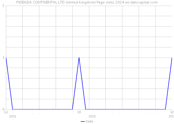 FIDENZIA CONTINENTAL LTD (United Kingdom) Page visits 2024 