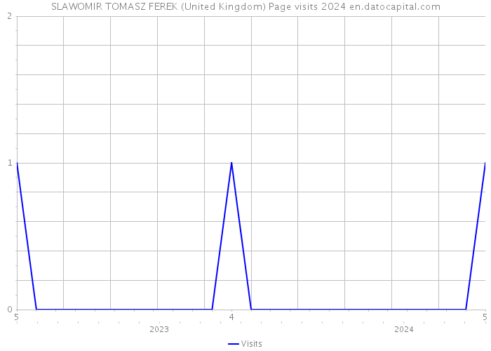 SLAWOMIR TOMASZ FEREK (United Kingdom) Page visits 2024 