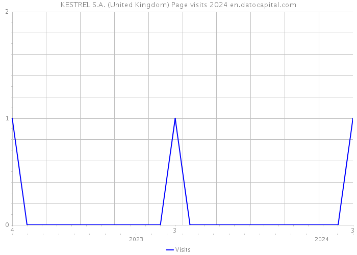 KESTREL S.A. (United Kingdom) Page visits 2024 