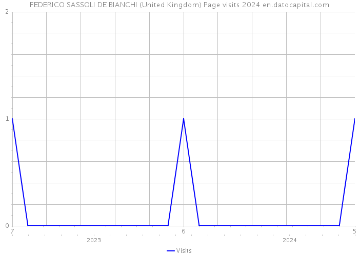 FEDERICO SASSOLI DE BIANCHI (United Kingdom) Page visits 2024 