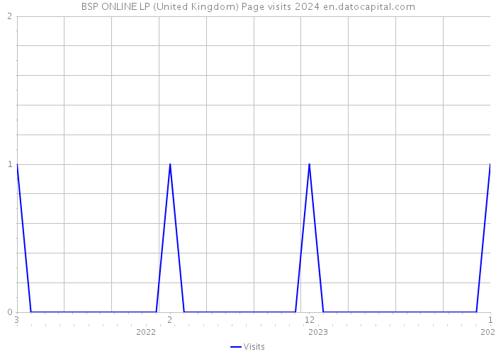 BSP ONLINE LP (United Kingdom) Page visits 2024 