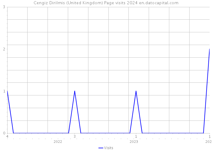 Cengiz Dirilmis (United Kingdom) Page visits 2024 